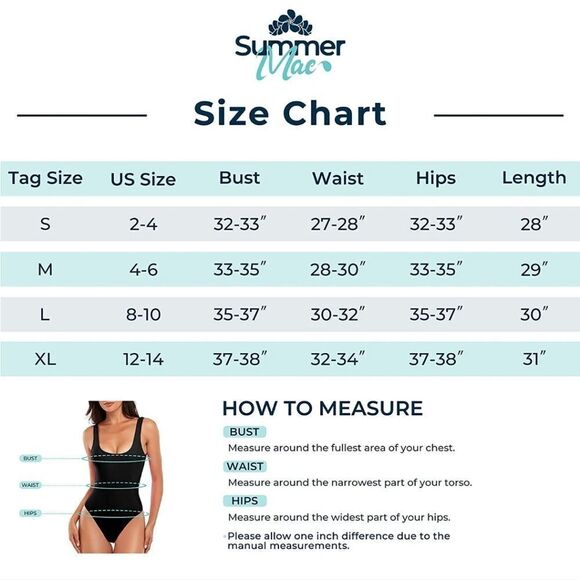 summer Mae Black One Piece Swimsuit Large - Picture 6 of 8